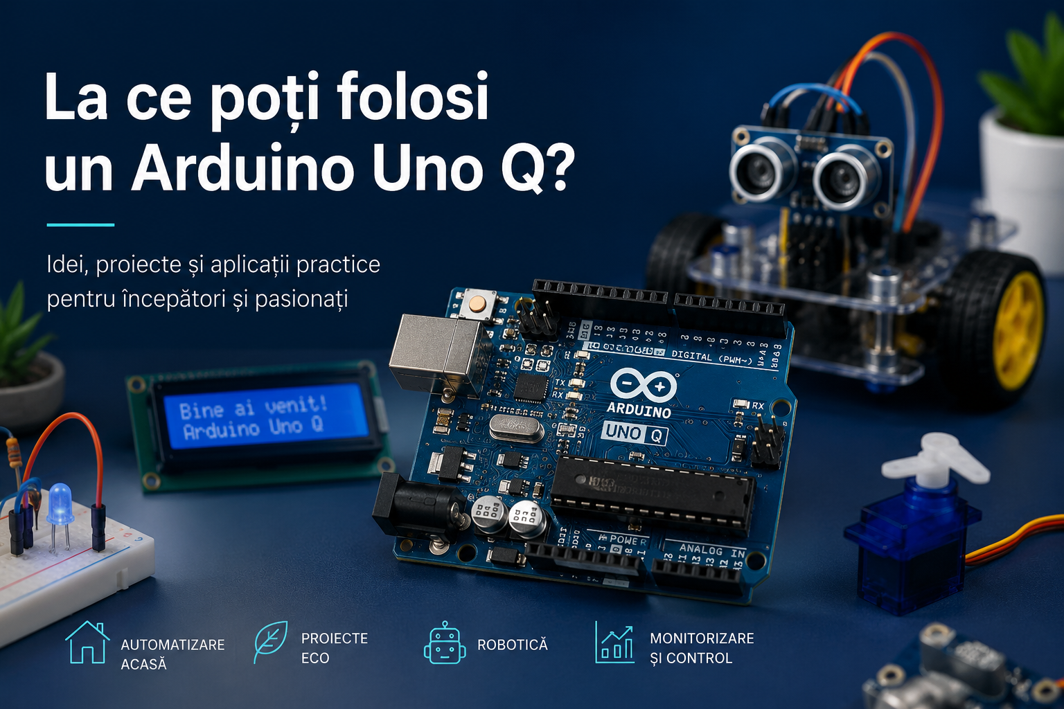 La ce poți folosi un Arduino Uno Q?