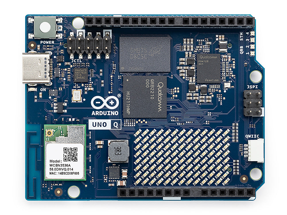 Arduino UNO Q 4 GB RAM, 32 GB eMMC storage